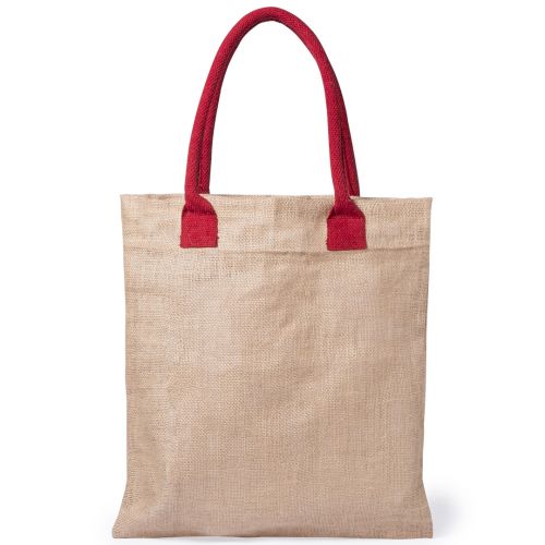 Jute bag | coloured handle - Image 2